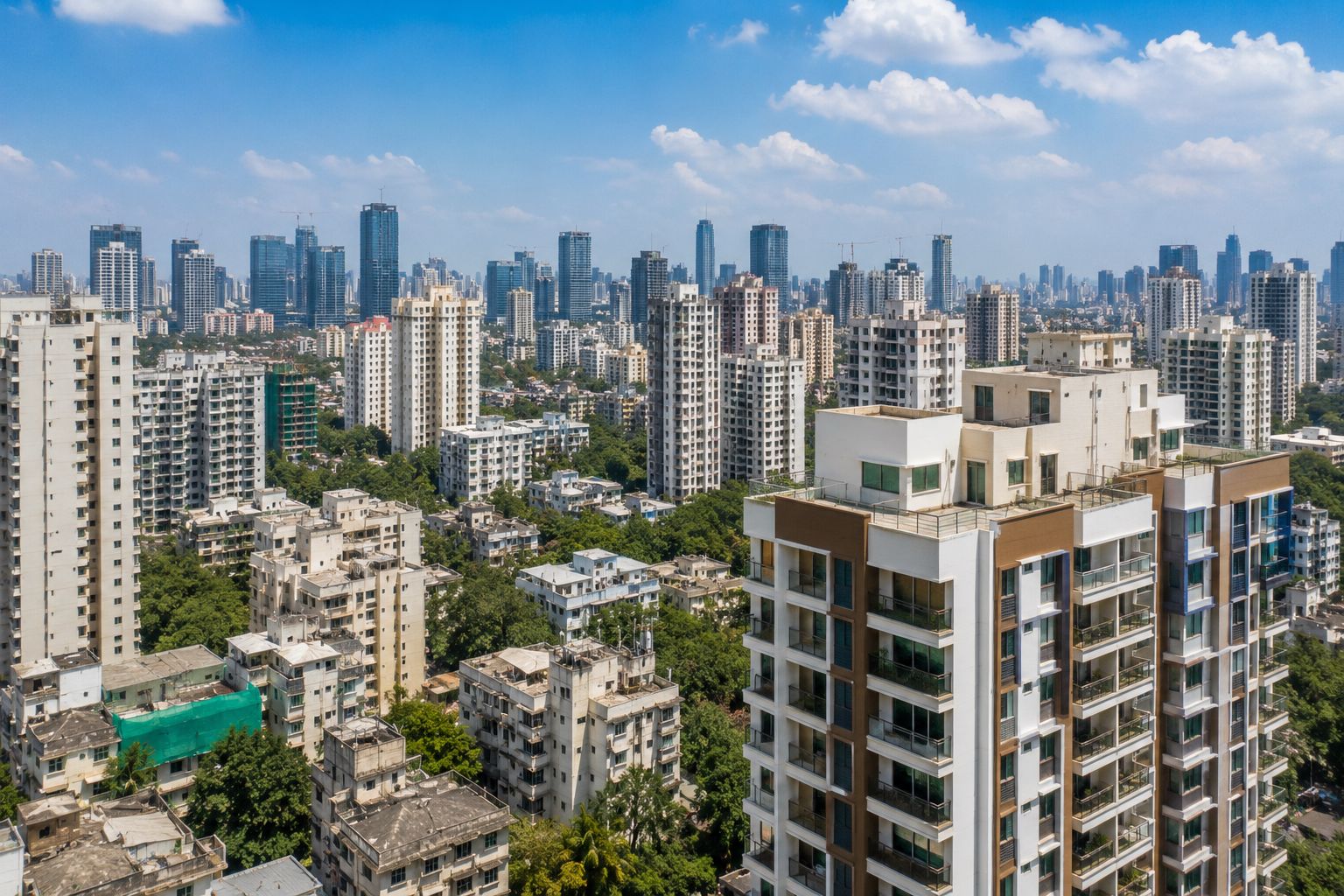 Mumbai residential high-rise skyline